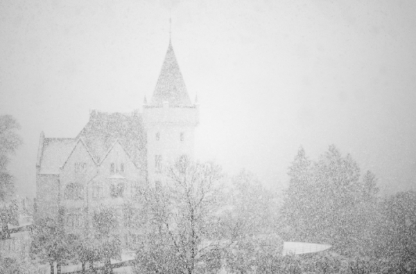 Photograph Papa Frezzo Pointillism Or Gamlehaugen In Snow on One Eyeland